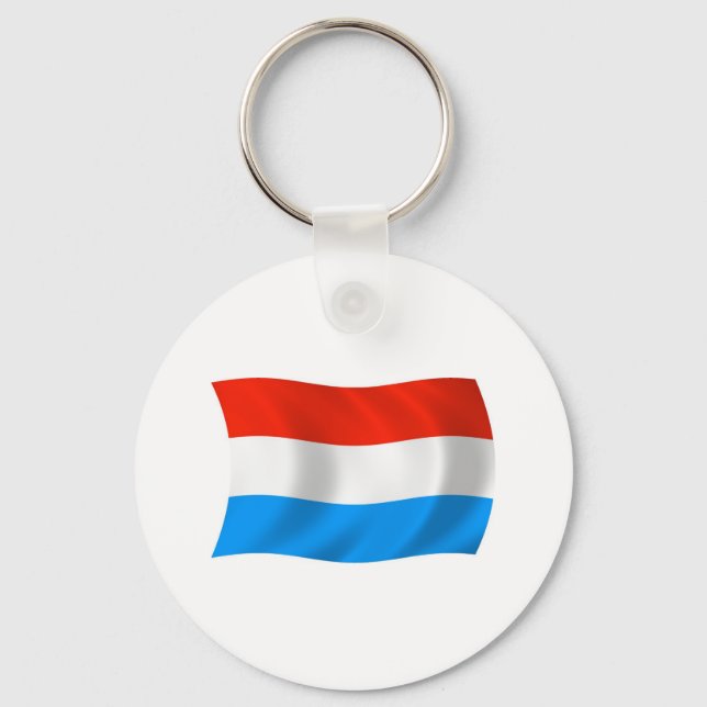 Luxembourg Flag Keychain (Front)