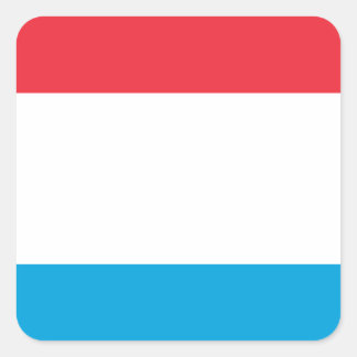 Luxembourg Flag - Lëtzebuerger Fändel - Drapeau Square Sticker