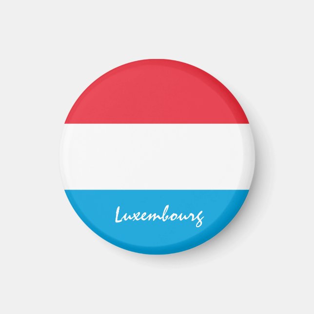 Luxembourg flag & Luxembourg travel /sports Magnet (Front)