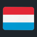 Luxembourg Flag Magnet<br><div class="desc">Patriotic flag of Luxembourg.</div>