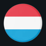 Luxembourg Flag Magnet<br><div class="desc">Magnet with the flag of Luxembourg.</div>