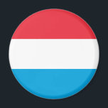 Luxembourg Flag Magnet<br><div class="desc">Magnet with the flag of Luxembourg.</div>