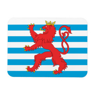 Luxembourg Flag Magnet - Red Lion