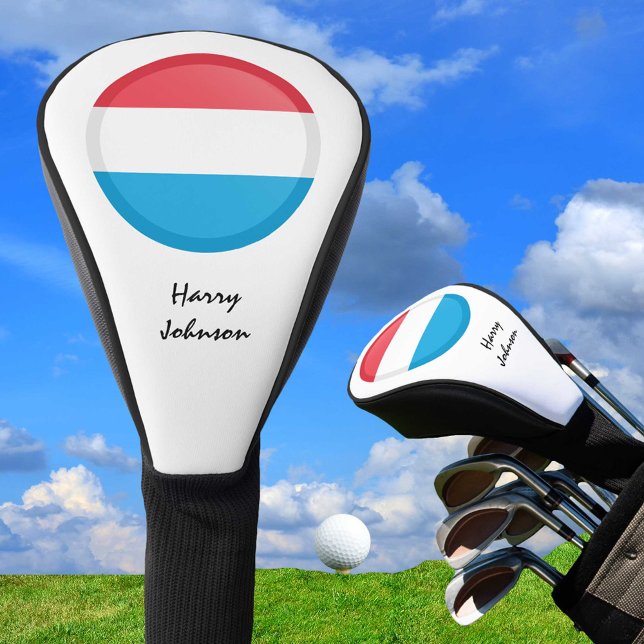 Luxembourg Flag & Monogrammed Golf Clubs Covers (Creator Uploaded)