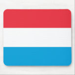 Luxembourg Flag Mouse Pad<br><div class="desc">Customisable World Flag Products - Please feel free to add your own text.</div>