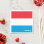 Luxembourg & Flag party fashion /sport fans Napkin<br><div class="desc">Paper Napkins: Luxembourg & Luxembourg Flag - love my country,  travel,  holiday,  national patriots / sports fans</div>
