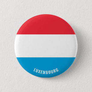 Luxembourg Flag Patriotic 6 Cm Round Badge
