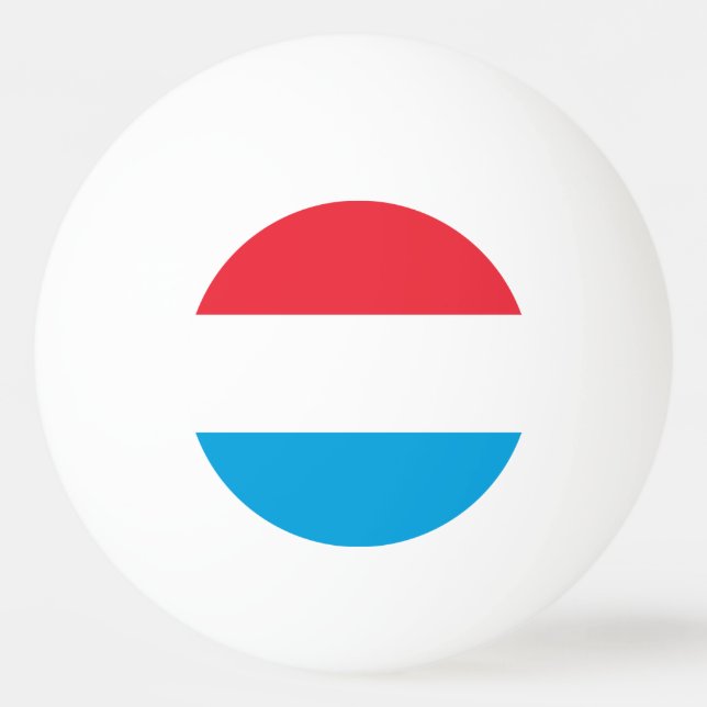 Luxembourg flag ping pong ball (Front)
