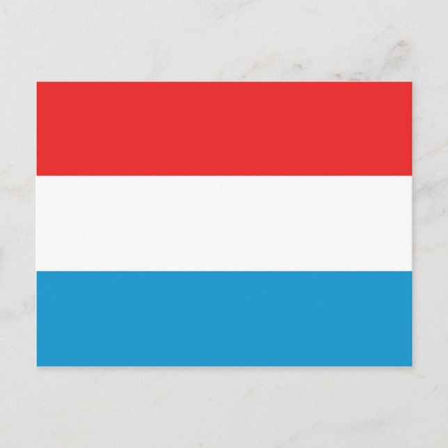 Luxembourg Flag Postcard (Front)