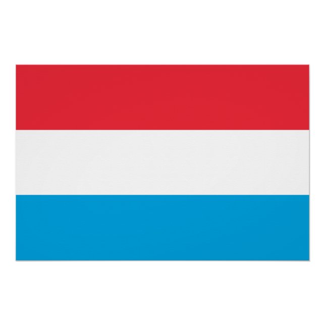 Luxembourg Flag Poster (Front)