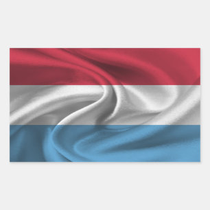 Luxembourg Flag Rectangular Sticker