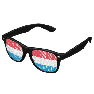 Luxembourg flag retro sunglasses