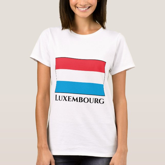 Luxembourg Flag T-Shirt (Front)