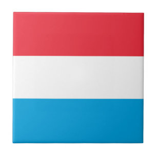Luxembourg flag tile