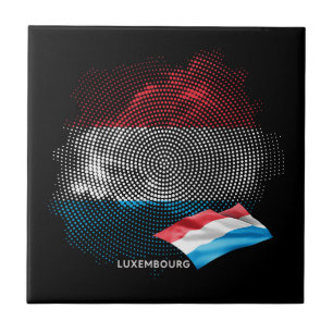 Luxembourg flag tile