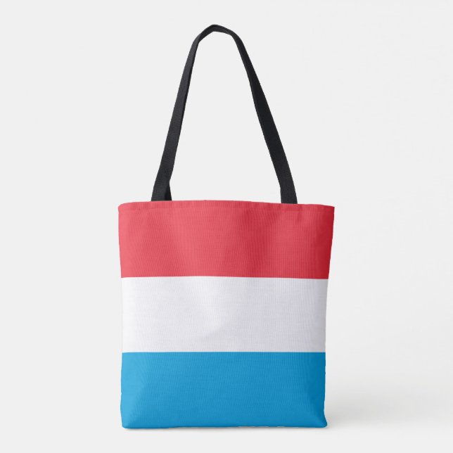 Luxembourg Flag Tote Bag (Back)