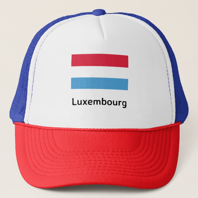 Luxembourg Flag Trucker Hat (Front)