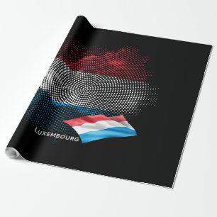 Luxembourg flag wrapping paper