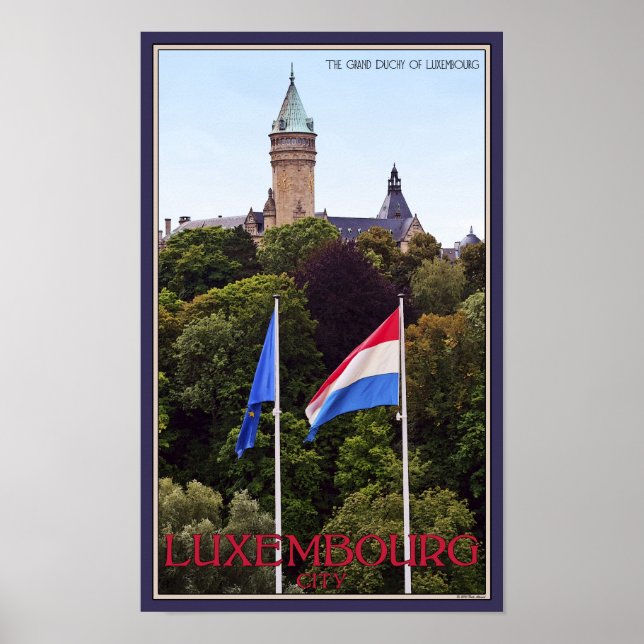 Luxembourg Flags Poster (Front)
