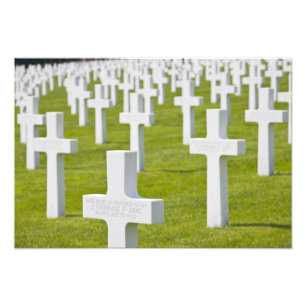Luxembourg, Hamm. US Military Cemetery Photo Print