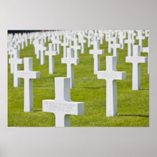 Luxembourg, Hamm. US Military Cemetery Poster