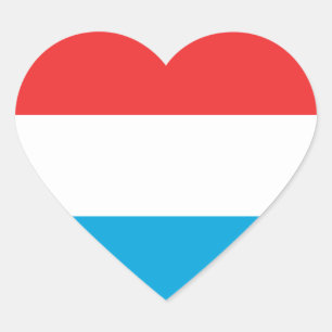 luxembourg heart sticker