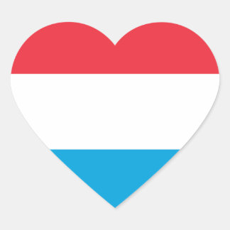 Luxembourg - Lëtzebuerg - Luxemburg Heart Sticker
