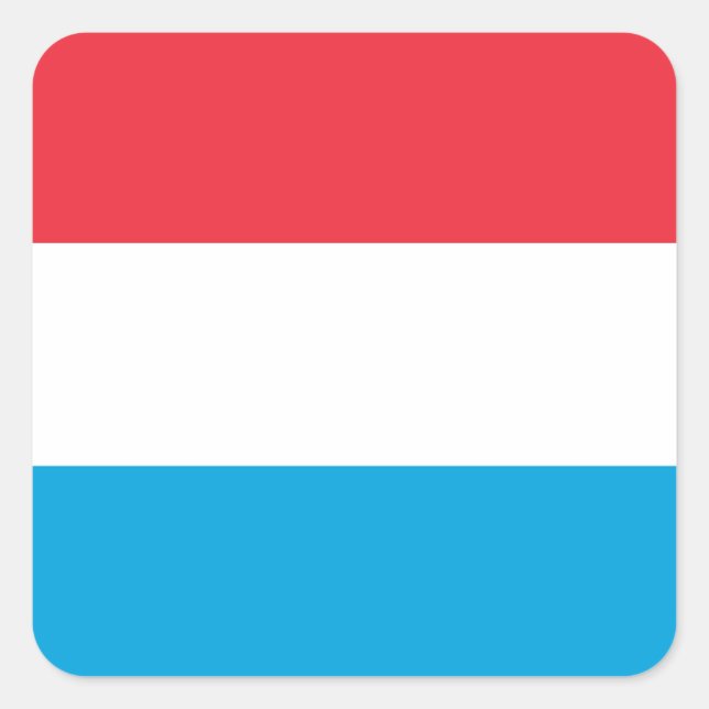 Luxembourg - Lëtzebuerg - Luxemburg Square Sticker (Front)