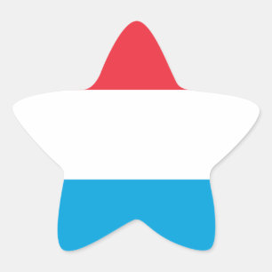 Luxembourg - Lëtzebuerg - Luxemburg Star Sticker