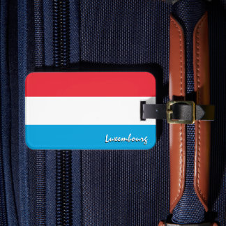 Luxembourg Luggage Tags, patriotic Flag Tag