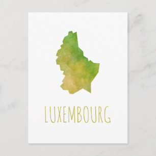 Luxembourg Map Postcard