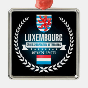 Luxembourg Metal Tree Decoration