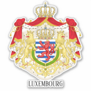 Luxembourg National Coat Of Arms Patriotic