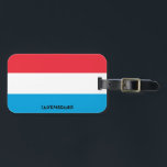 Luxembourg National Flag Patriotic Luggage Tag<br><div class="desc">Luxembourg National Flag Patriotic Luggage Tag with the Luxembourg flag printed over the one side of the tag. Country name written with the vibrant font is integrated in the design on the bottom. Text is fully customisable using "Customise it!" feature. Other side of the tag is reserved for your information....</div>