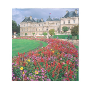 Luxembourg Palace in Paris, France. Notepad