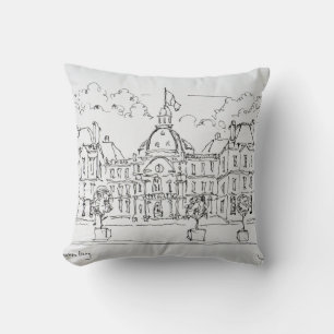 Luxembourg Palace rue de Vaugirard, Paris Cushion