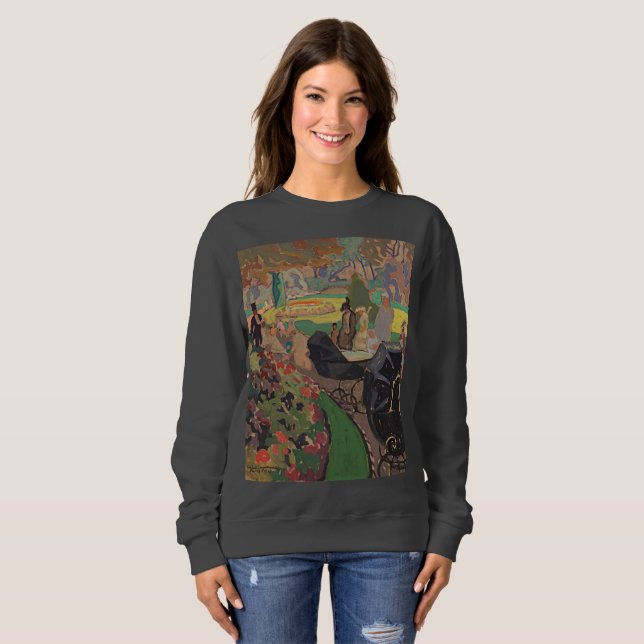 Luxembourg Park Paris Art Sweatshirt (Front Full)