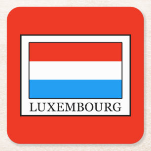 Luxembourg Square Paper Coaster