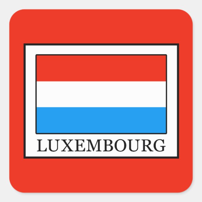 Luxembourg Square Sticker (Front)
