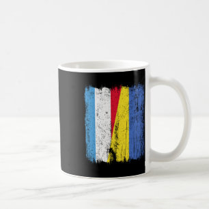 Luxembourg Ukraine Half Flag Luxembourgish Ukraini Coffee Mug
