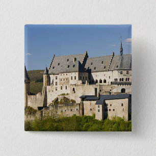 Luxembourg, Vianden. Vianden Chateau (b. 15th 15 Cm Square Badge