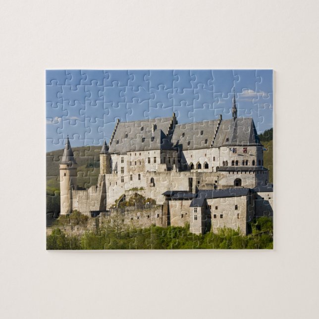Luxembourg, Vianden. Vianden Chateau (b. 15th Jigsaw Puzzle (Horizontal)