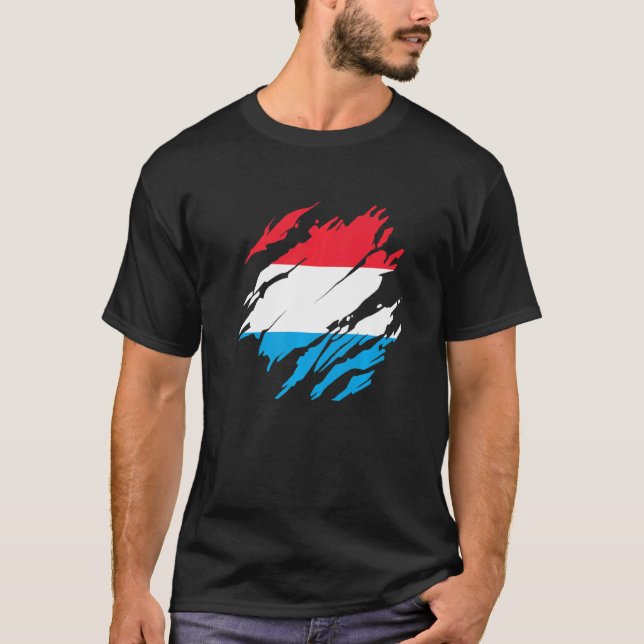 Luxembourger Flag Luxembourg  1 T-Shirt (Front)