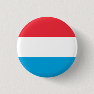 Luxembourgish Flag, Flag of Luxembourg 3 Cm Round Badge