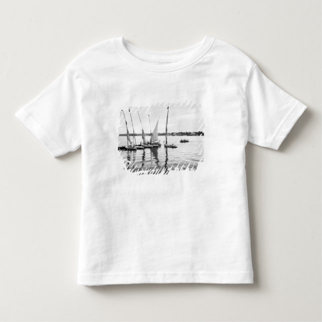 Luxor Egypt, Feluccas on the Nile Toddler T-Shirt (Front)