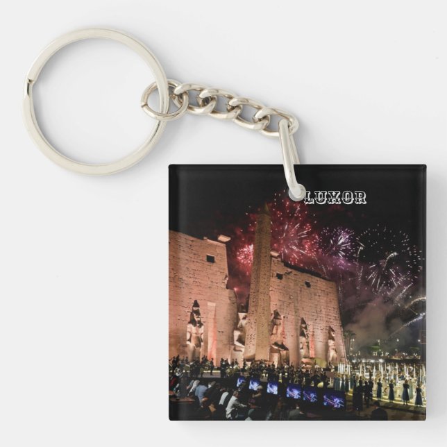 Luxor karnak Temples Travel Ancient Egypt History  Key Ring (Front)