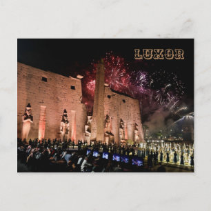 Luxor karnak Temples Travel Ancient Egypt History  Postcard
