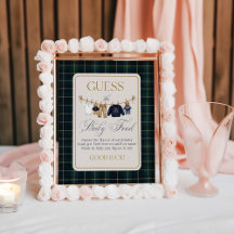 Luxsary Bear Plaid Baby Shower Guess Baby Food