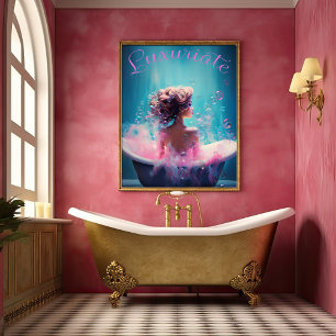 "Luxuriate" Femme Art  Poster