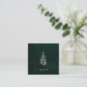Luxurious, artistic design with a festive tree enclosure card